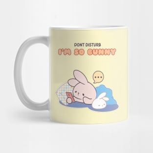 Relax with Bunny Vibes: 'Don't Disturb, I'm So Bunny Mug